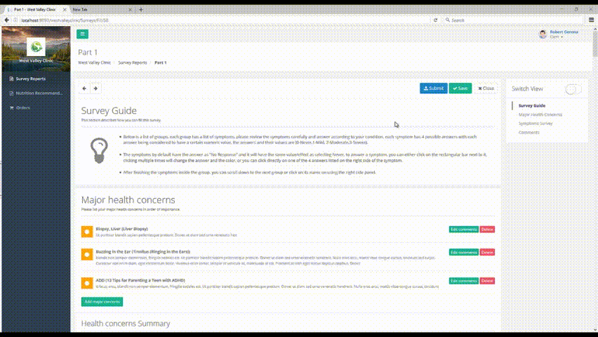 Client Submit Survey and Pay Gif